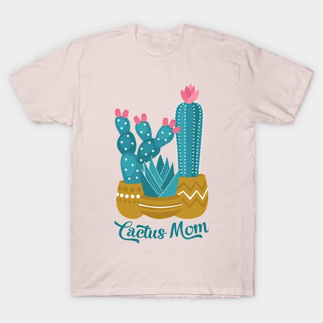 Cactus Mom T-Shirt by robyriker